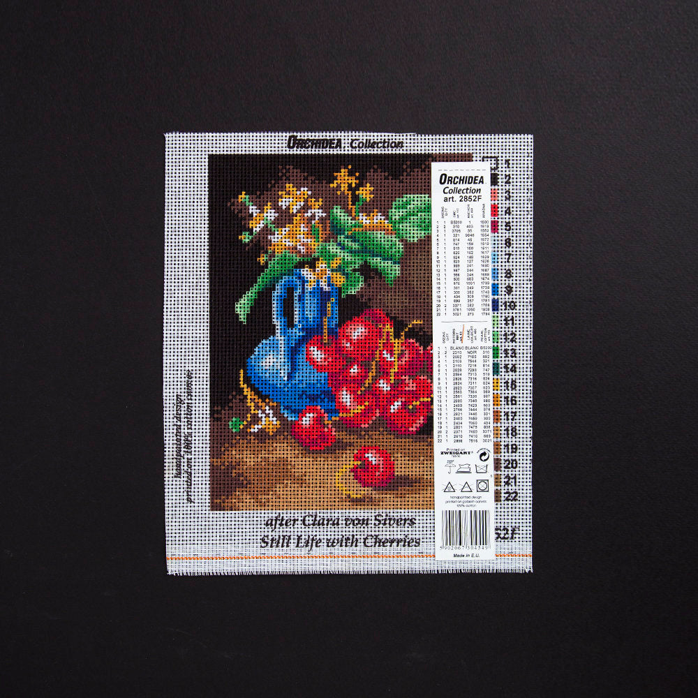 ORCHİDEA 18x24 cm Kiraz Baskılı Goblen 2852F